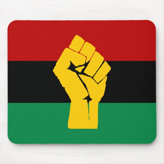 Zwarte Pan Afrikaanse vlag Muismat (Voorkant)