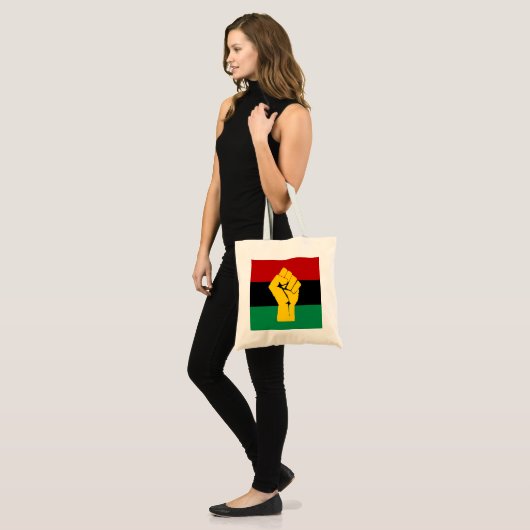 Zwarte Pan Afrikaanse vlag Tote Bag (Voorkant (model))
