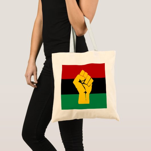 Zwarte Pan Afrikaanse vlag Tote Bag (Voorkant (product))