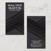 Zwarte panelen visitekaartje (Voorkant / Achterkant)