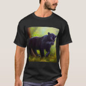 Zwarte panter (10) Wilde kat T-shirt (Voorkant)