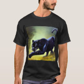 Zwarte panter (11) Wilde kat T-shirt (Voorkant)