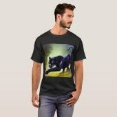 Zwarte panter (11) Wilde kat T-shirt (Voorkant volledig)