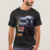 Zwarte panter (12) Wilde kat T-shirt (Voorkant)