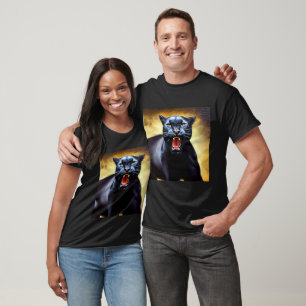 Zwarte panter (3) Wilde kat T-shirt