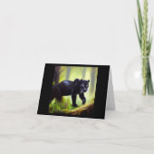 Zwarte panter (4) Wilde kat Kaart (Voorkant)