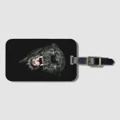 Zwarte panter bagagelabel (Voorkant (horizontaal))