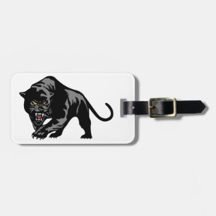 Zwarte panter bagagelabel