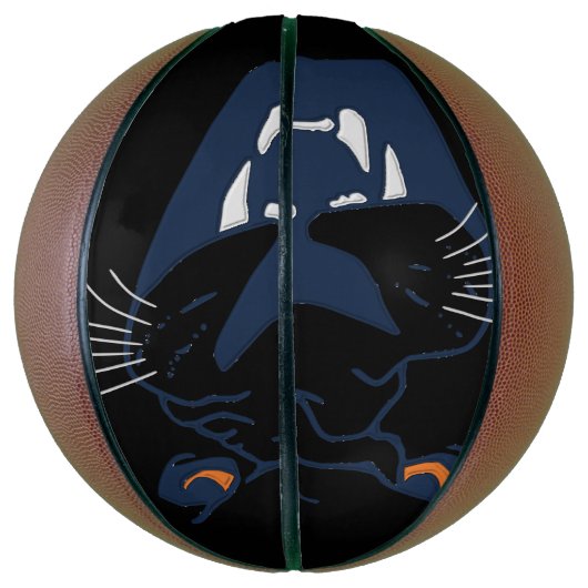 Zwarte panter basketbal (Verticaal)