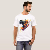 Zwarte Panter Beest Aan T-shirt (Voorkant volledig)