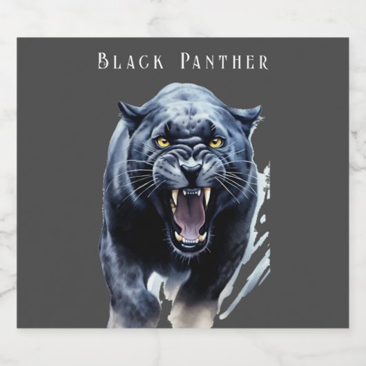 Zwarte Panter  Bier Etiket (Enkel label)