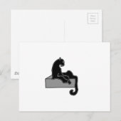 zwarte panter briefkaart (Voorkant / Achterkant)