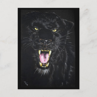 Zwarte panter briefkaart