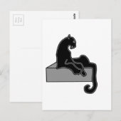 zwarte panter briefkaart (Voorkant / Achterkant)