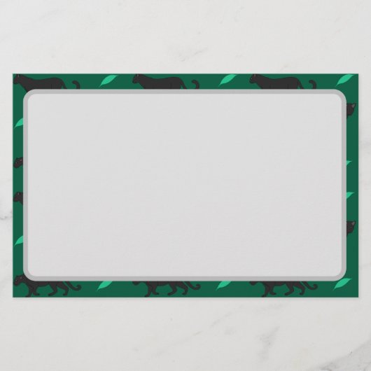 Zwarte Panter Briefpapier (Voorkant)