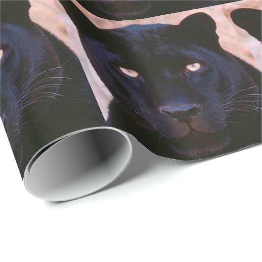 Zwarte panter cadeaupapier (Rol Hoek)
