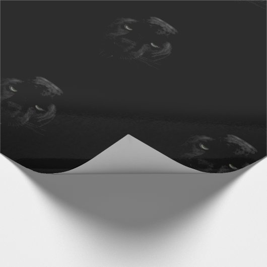 Zwarte panter cadeaupapier (Hoek)