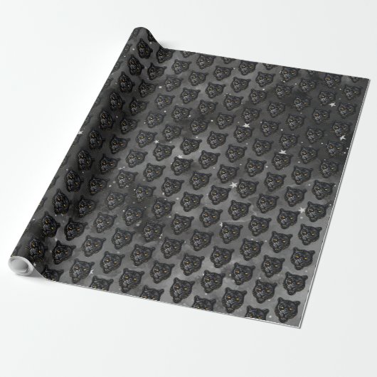 Zwarte Panter Cadeaupapier (Uitgerold)
