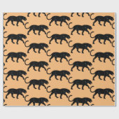 zwarte panter cadeaupapier (Vlak)