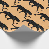 zwarte panter cadeaupapier (Hoek)