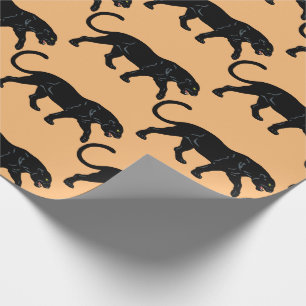 zwarte panter cadeaupapier