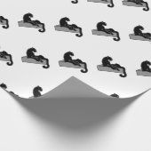 zwarte panter cadeaupapier (Hoek)