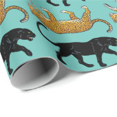 zwarte panter cadeaupapier (Rol Hoek)