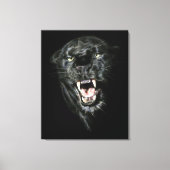 Zwarte panter canvas afdruk (Voorkant)