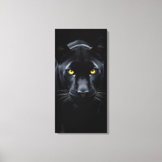 Zwarte Panter Canvas Afdruk (Voorkant)
