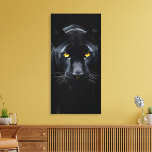 Zwarte Panter Canvas Afdruk