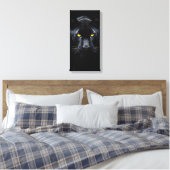 Zwarte Panter Canvas Afdruk (Insitu (Slaapkamer))