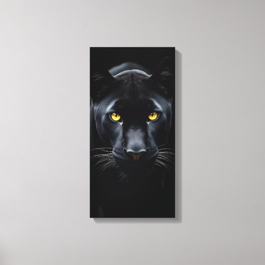 Zwarte Panter Canvas Afdruk (Voorkant)