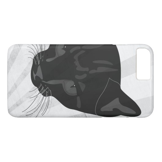 Zwarte panter Case-Mate iPhone case (Achterkant (Horizontaal))