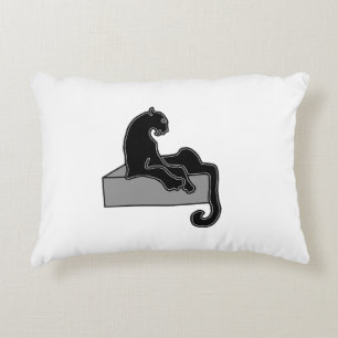 zwarte panter decoratief kussen