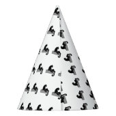 zwarte panter feesthoedjes (Achterkant)