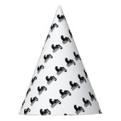 zwarte panter feesthoedjes (Voorkant)