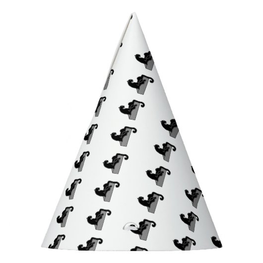 zwarte panter feesthoedjes (Links)