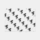 zwarte panter fleece deken (Voorkant (Horizontaal))