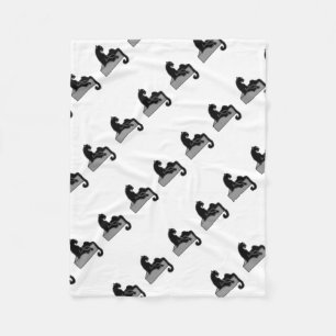 zwarte panter fleece deken