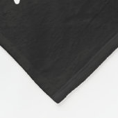 Zwarte panter fleece deken (Hoek)