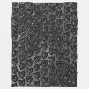 Zwarte Panter Fleece Deken