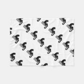 zwarte panter fleece deken (Voorkant (Horizontaal))