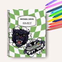 Zwarte Panter Gamer met een videogamecontroller in