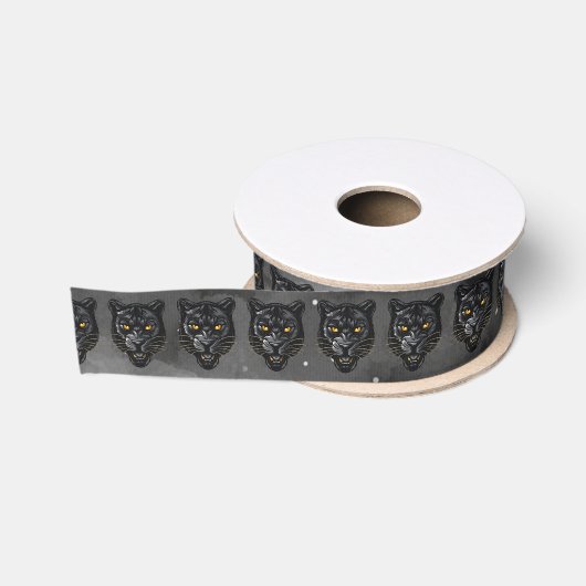 Zwarte Panter Grosgrain Lint (Spoel)