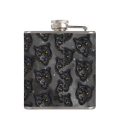 Zwarte Panter Heupfles (Achterkant)