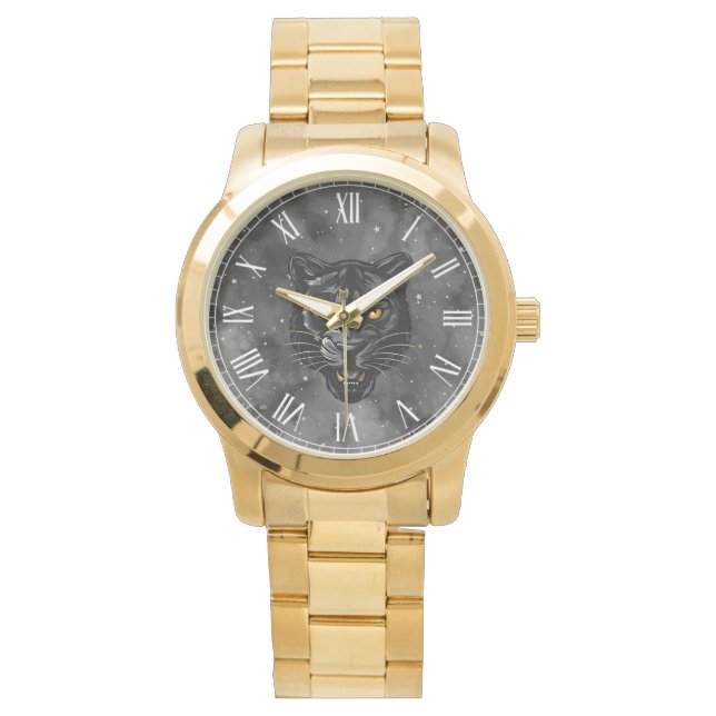 Zwarte Panter Horloge (Voorkant)