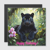 Zwarte panter in de jungle (Voorkant / Achterkant)