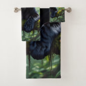 Zwarte Panter in de Jungle Bad Handdoek (Insitu)