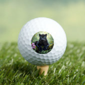 Zwarte panter in de jungle golfballen (Insitu Shirt)