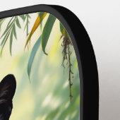 Zwarte Panter in de Jungle Pickleball Paddle (Links Detail)